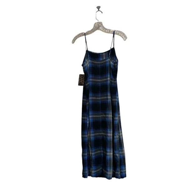 NWT Vans camden check slip dress in blue XS - Image 8