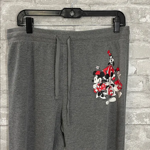 Disney Mickey and Friends Gray Joggers - Image 2