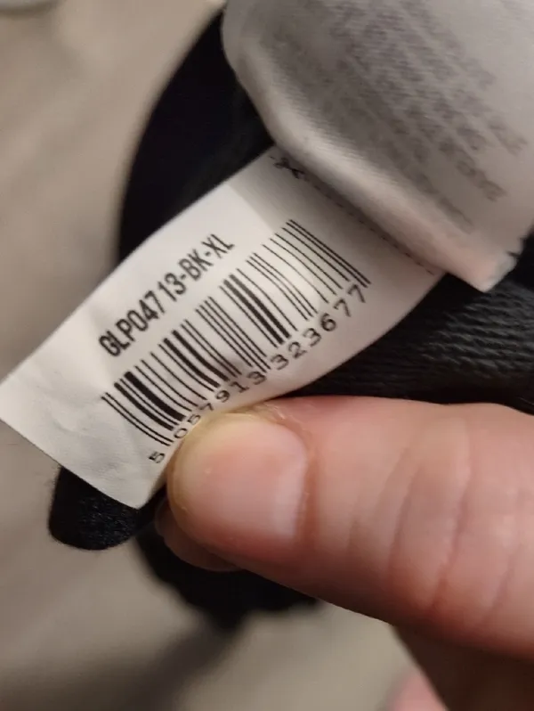 Gymshark Black Long Sleeve Crop Top Size XL - Image 4
