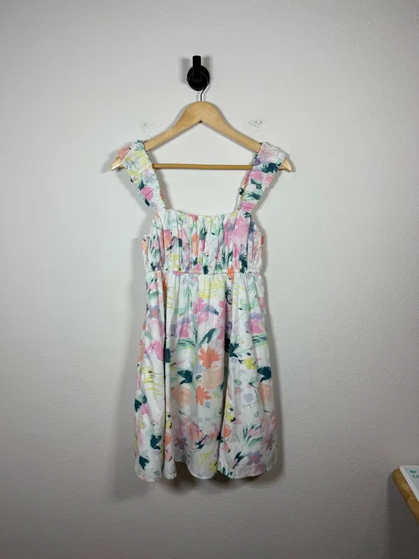 Abercrombie x The Trevor Project Floral Mini Dress Puff Strap Pride M - Image 3