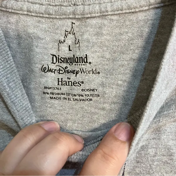 Disney DisneyLand Resort womens Mickey Mouse short sleeve t-shirt grey large - Image 3