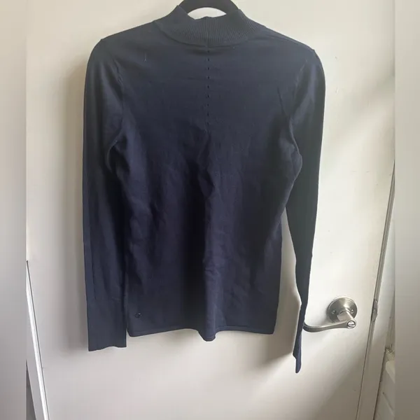 Lululemon Stand Steady Merino Wool‎ Mock Neck Sweater 6 Athleisure Classic - Image 5