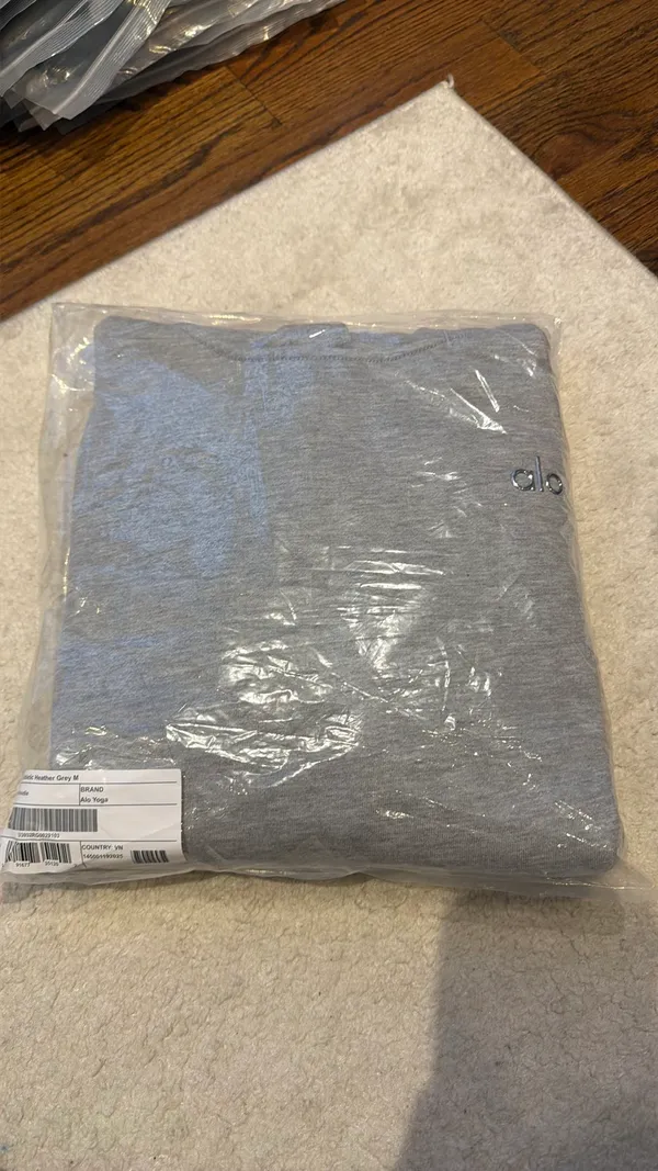 Alo Yoga Accolade Hoodie Heather Athletic Grey M - Image 4