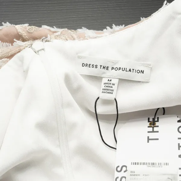 Dress The Population | Emma Embroidered Body-Con‎ Midi Dress - Image 4