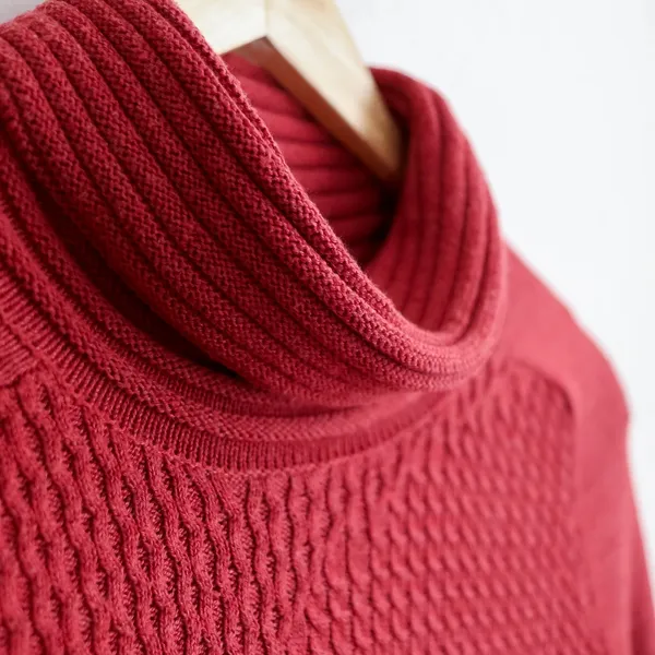 Smartwool Dacono Ski Sweater Cable Knit Turtleneck Women‎ Size S Red Merino Wool - Image 16
