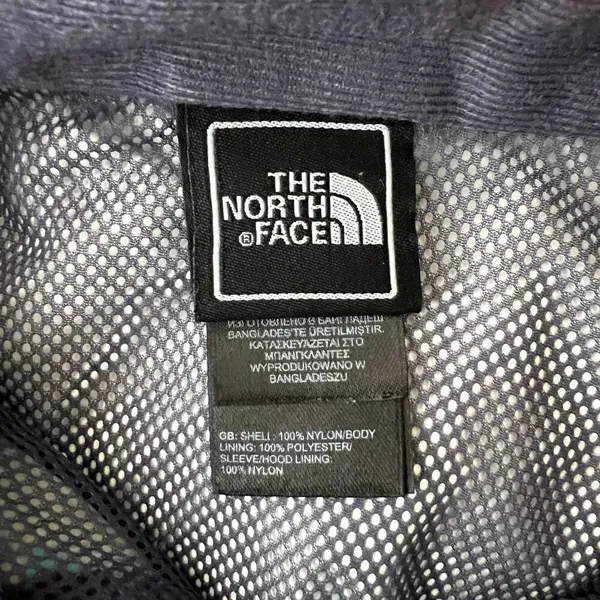 North Face Blue Full Zip Hooded Raincoat Jacket - Image 6