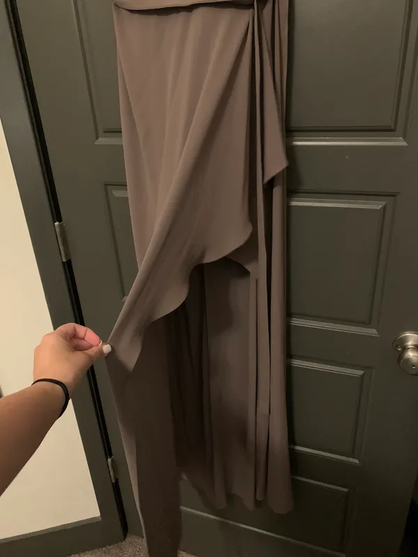 BCBGMAXAZRIA Tan Formal/ Prom Dress - Image 3