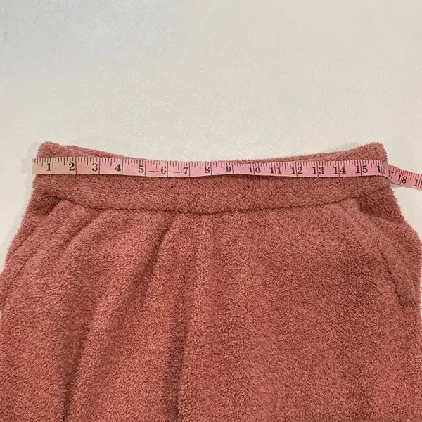 Abercrombie & Fitch Soft A&F Collection Medium Fuzzy Jogger Pants Pink - Image 5