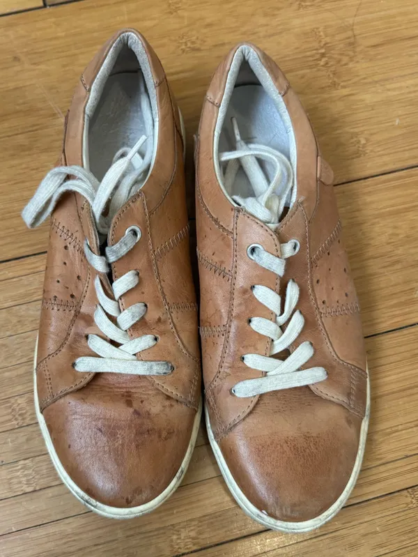 Josef Seibel Leather Sneaker in Brown - Image 2