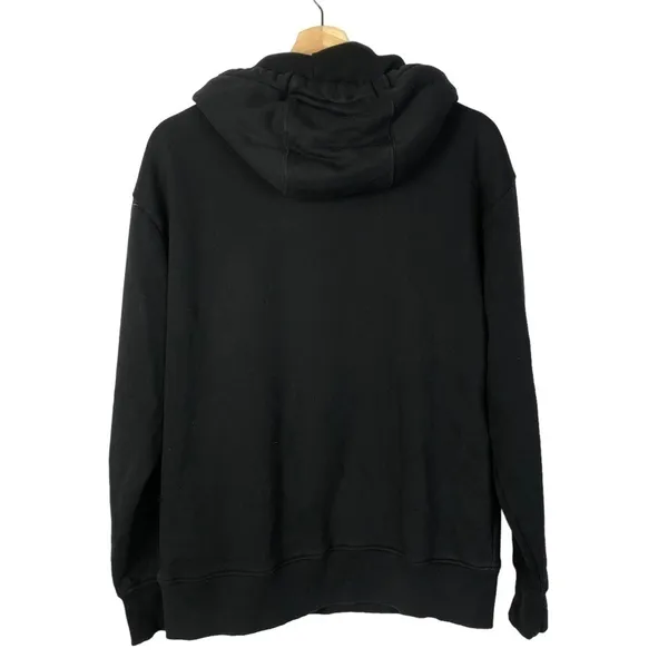 Zara Neutral Black Oversized Pullover Hoodie Sweatshirt M - Image 3