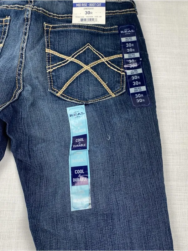Ariat Women's Dark Blue Bootcut Jeans - REAL Denim - Image 14
