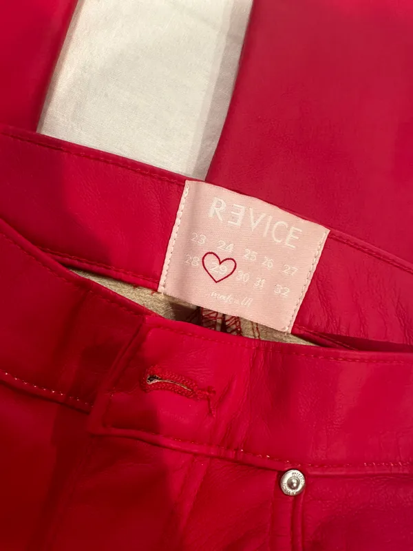 Revice Red Leather Pants - Image 5