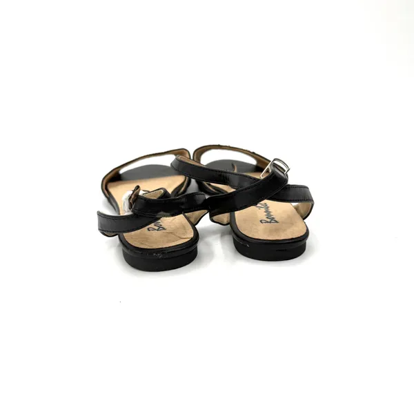 Black Strappy Flat Sandals With Ankle Buckle Casual Summer Comfort Style Designs - Image 9