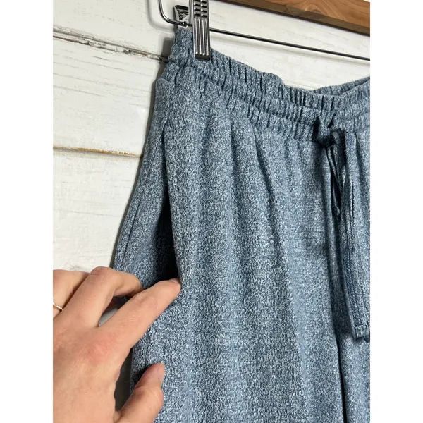 Zenana Small Matching Set Heather Blue Jogger Pant Long Sleeve Top - Image 9