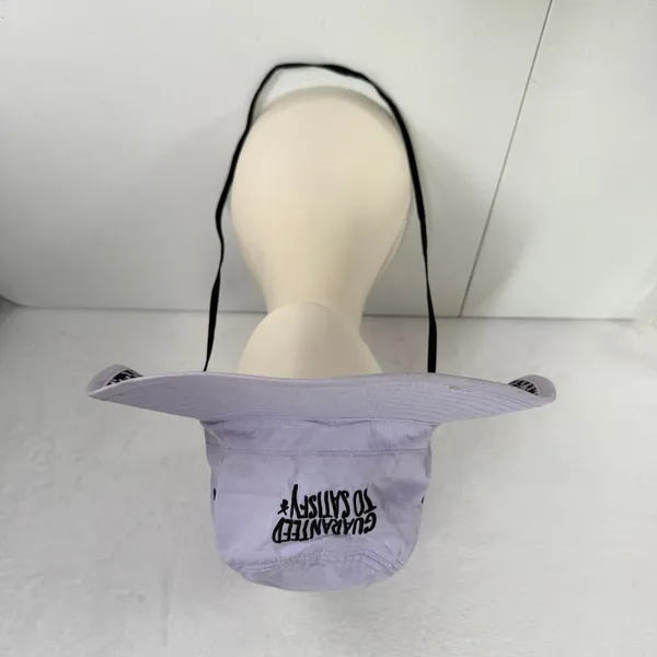 Dutch Bros OS Bucket Hat Lavender Guaranteed To Satisfy Embroidered Sun Hat - Image 4
