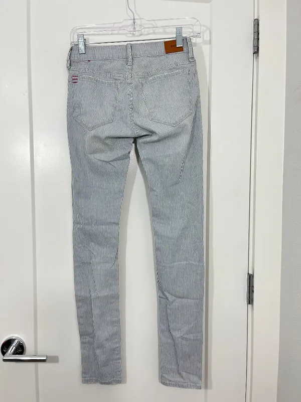 BDG Urban Outfitters Blue Size 24 Mid-Rise Cigarette Ankle Striped Jeans - Image 7