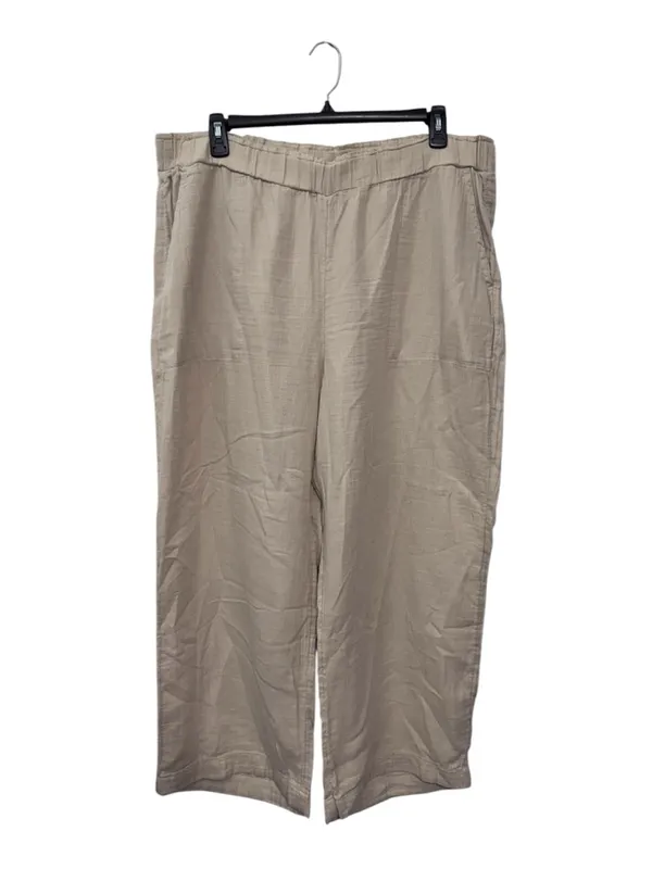 GAP Casual Beige Wide-Leg Pants 💯 COTTON - Image 3