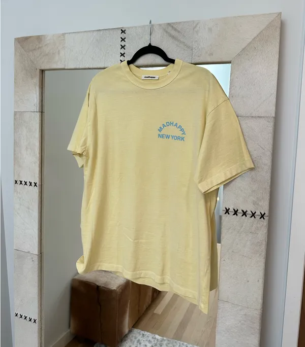 Madhappy New York Yellow Tee Shirt - Image 2