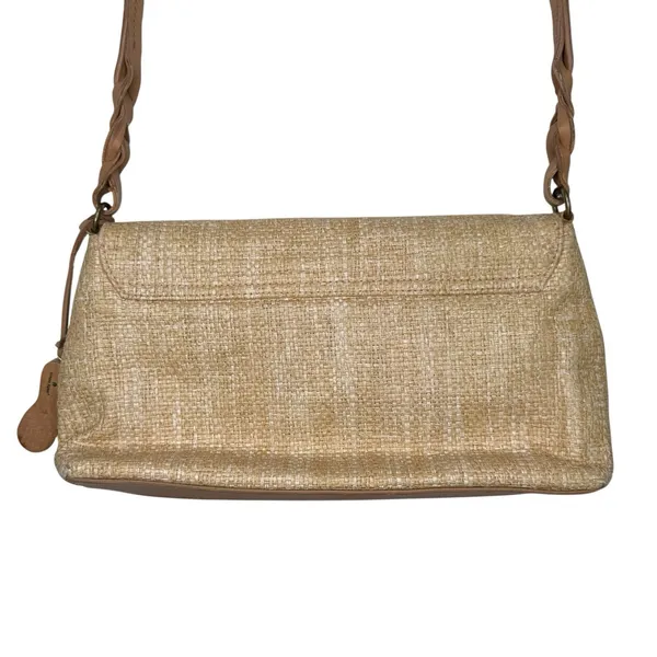 VTG Etienne‎ Aigner Handbag Straw Woven Charm Shoulder Bag Beach Coastal Purse - Image 7