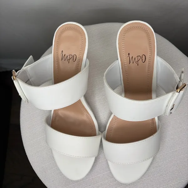 IMPO Vernette White Wedge Sandals Women’s Size 8 New(B96)”✨ - Image 5