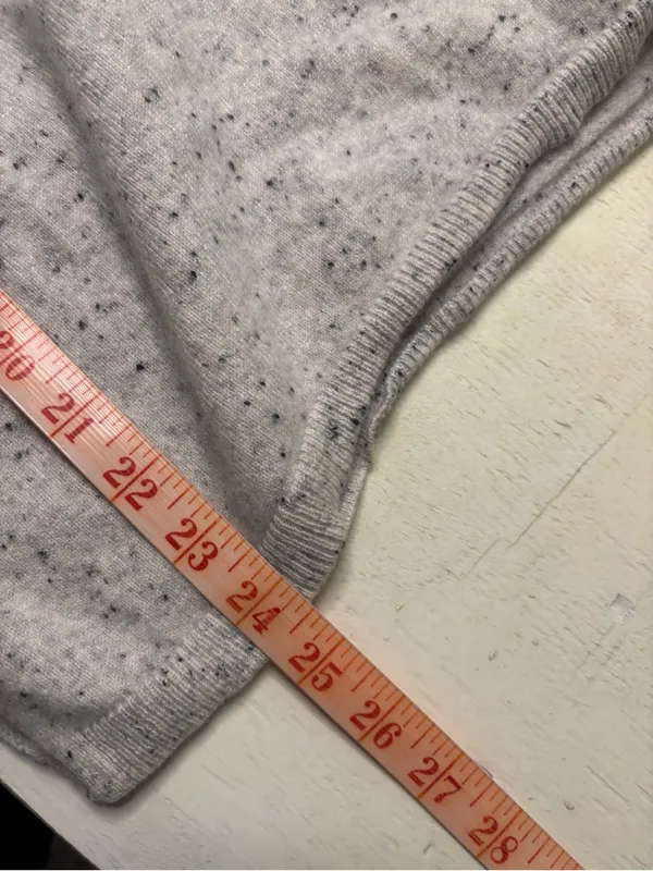 Talbots Pure Cashmere Sweater Size Small Petite SP Gray Turtleneck Pullover - Image 4