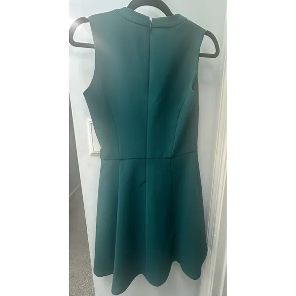 Madewell Fit & Flare Anywhere Dress Women's Sz 2 Forest Green Classic Sleeveless - Image 2