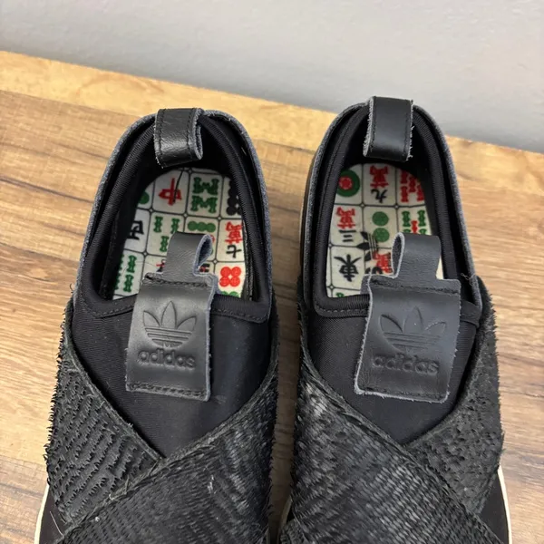 Adidas Super Star Slip On Chinese New Year of The Rooster Shoes Sneakers Black - Image 5