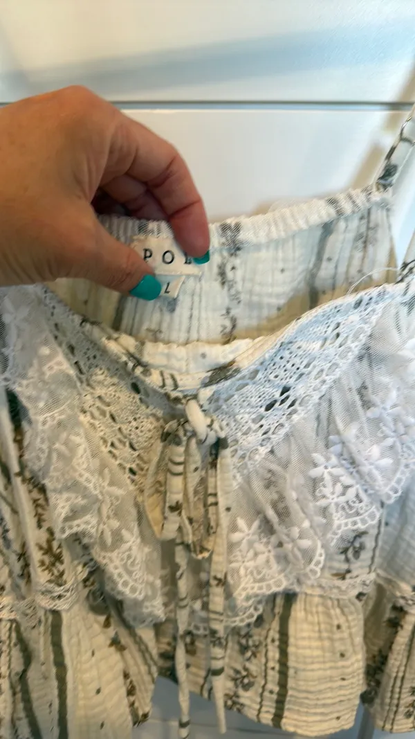 2 piece pants set White Size L top M pants - Image 3