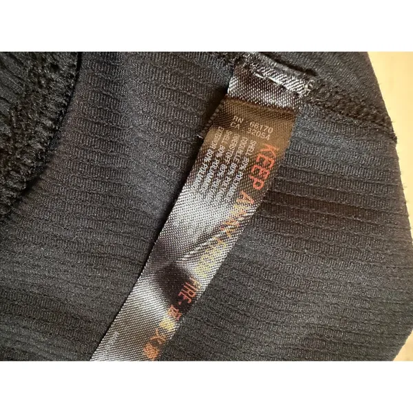 FP Movement Black Ribbed Flare Leggings Multi Stripe Waistband‎ Womens Size M - Image 9