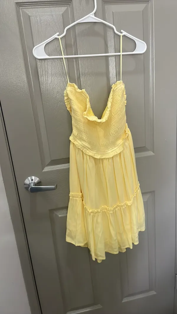 Sky to look dress Yellow Size M - Image 4