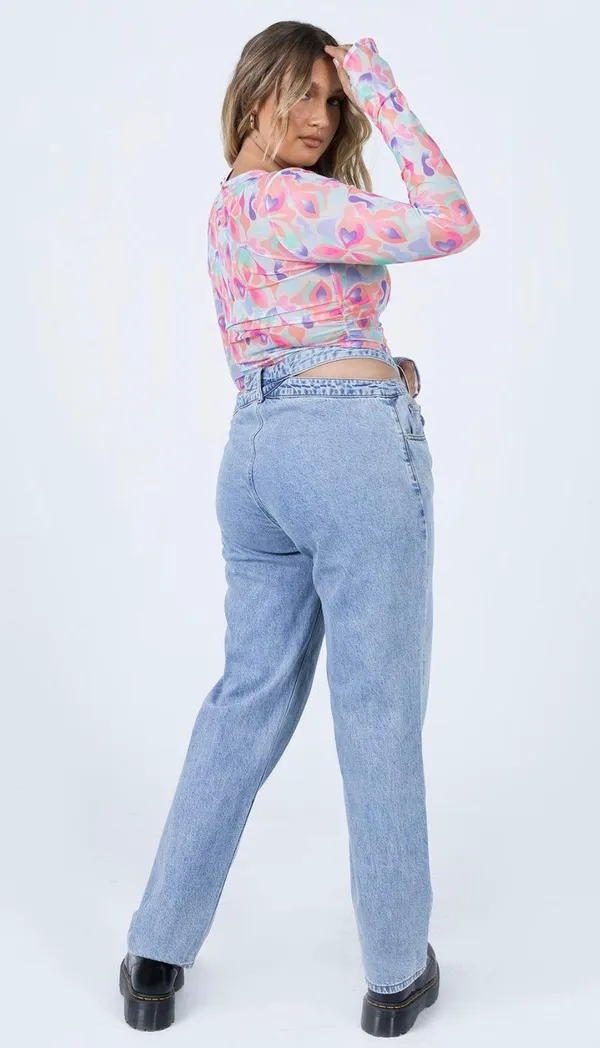 Cut Out jeans Mollie Asymmetrical Jeans - Image 4