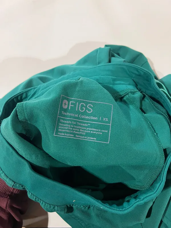 FIGS Hunter Green Scrub Pants - Image 3
