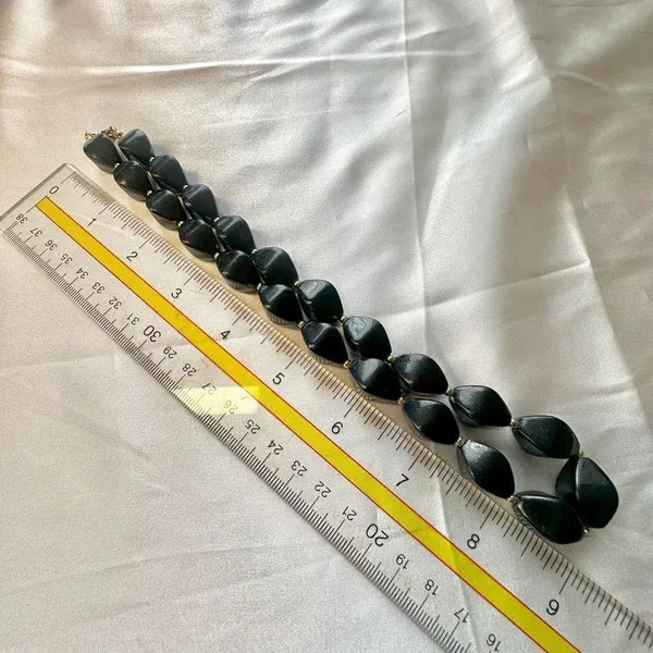 Black beaded necklace Black - Image 4