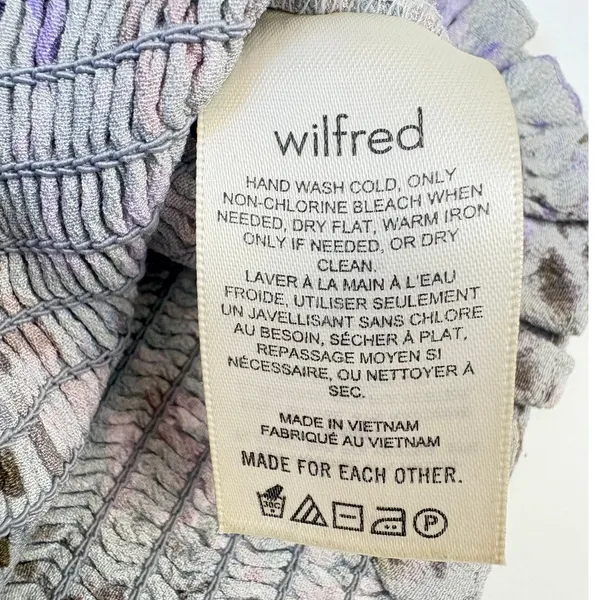 Aritzia Wilfred Lavender Floral Crop Tank Top Pastel Fairy Delicate Small - Image 6