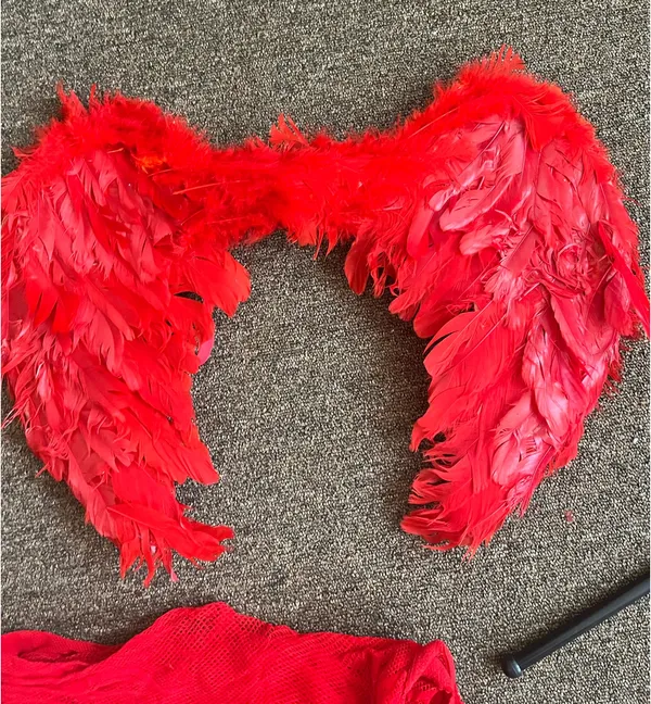Devil Halloween Costume with dress Red - Image 4