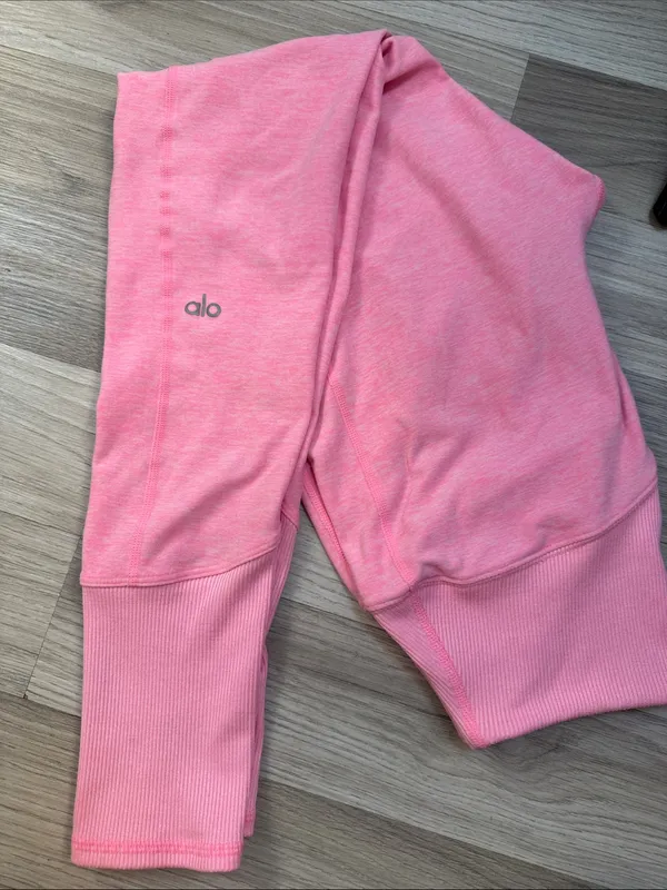 ALO Yoga Alosoft High-waist Lounge Pink Leggings size S - Image 7
