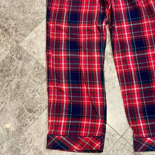 Victoria’s Secret Vs Plaid Flannel Pj Pajama Lounge Pants Medium - Image 5