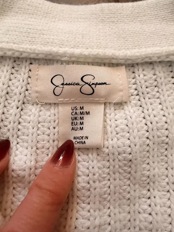 Jessica Simpson flower button cardigan - Image 2