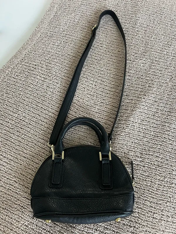 Black Merona purse with gold accents #glamour #minimalist #workwear - Image 2