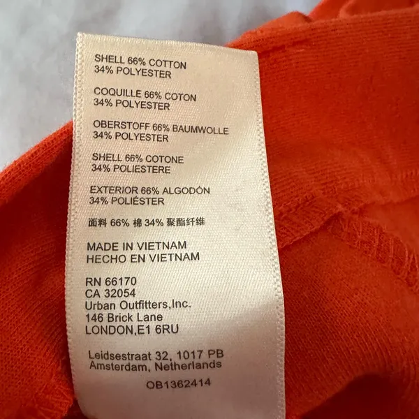 Urban Outfitters Orange Flare Pants‎ High Rise Retro Wide Leg Women’s M - Image 10