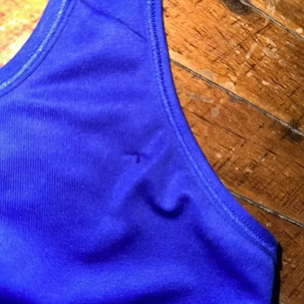 Nike blue two tone strappy S Athleisure sports bra - Image 2