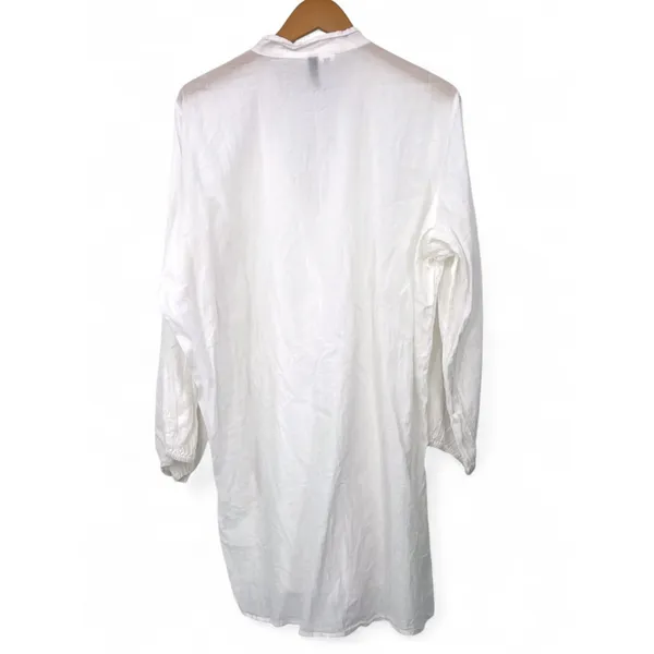 RALPH LAUREN | L |Split Neck Pintuck Pleated Top Tunic Swim Cover Up Oversized - Image 6
