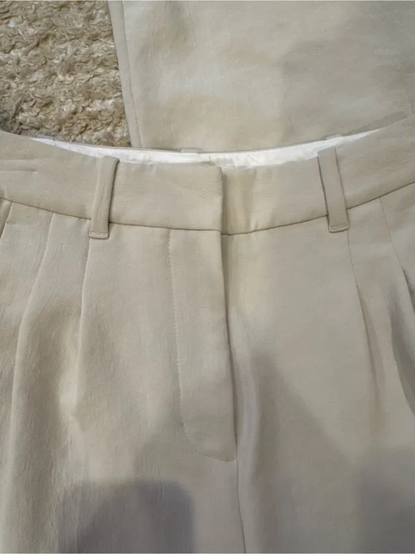 Wilfred Cream High-Rise Pleated Trousers - Image 2
