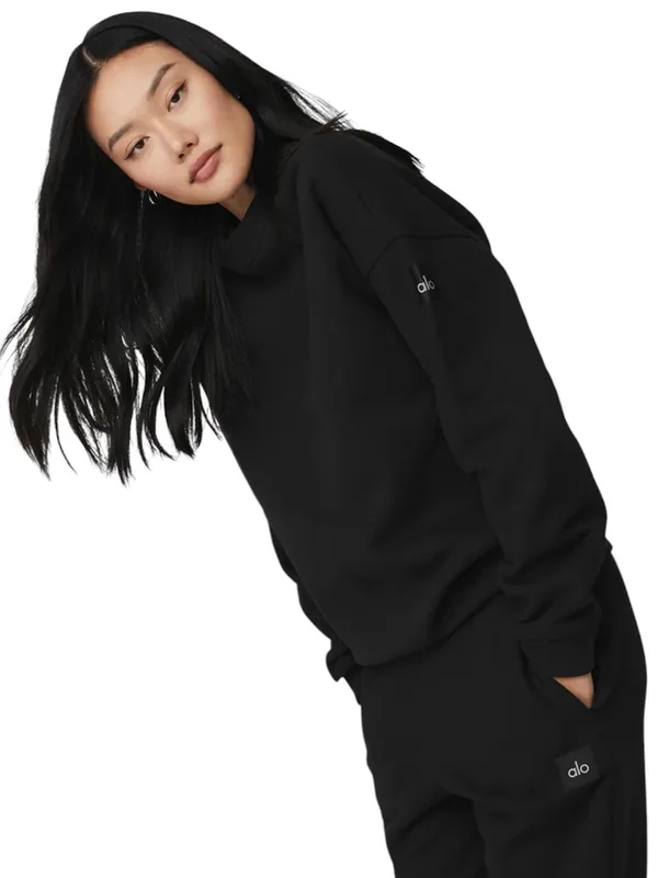 Alo Yoga Renown Heavy Weight Crew Neck Pullover Size XS - Image 2