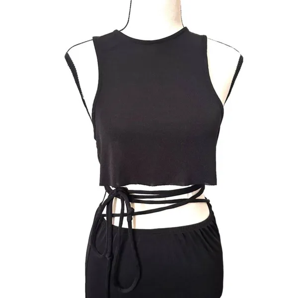 DANIELLE BERNSTEIN Skirt Set with Waist Tie‎ NWOT Sz XS - Image 3