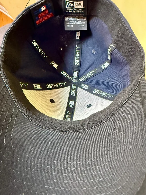 New Era New York Yankees 39THIRTY Navy Blue Stretch Fit Baseball Cap - Image 7