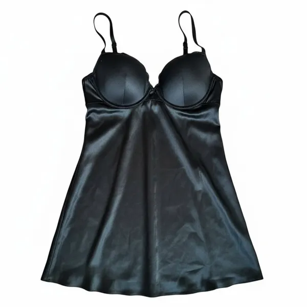 VICTORIA'S SECRET Black Lightly Padded Chemise, 36B - Image 5