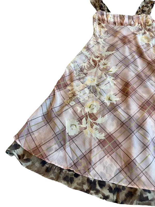 Free People Morning Dew Midi Dress Mixed Media Flowy Floral Size Medium NWT NEW - Image 4