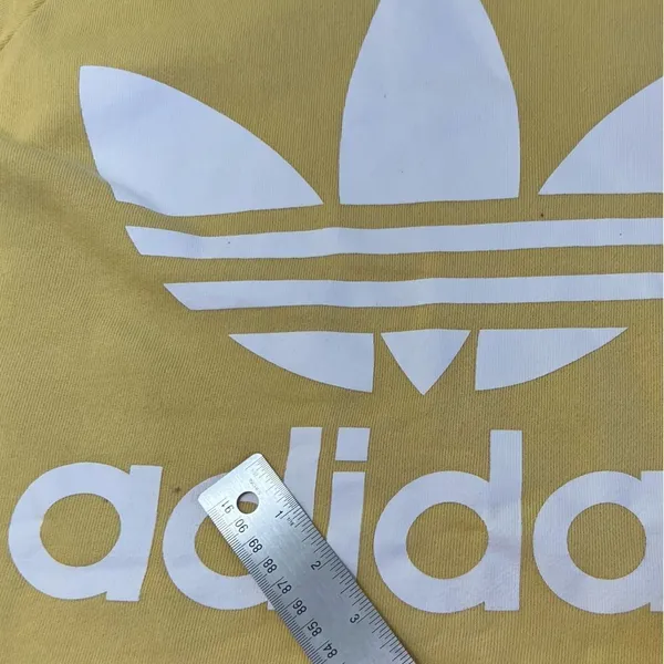 Adidas Trefoil Light Yellow Sweatshirt - Image 6