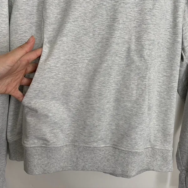 Lululemon Scuba Pullover Heathered Core Ultra Light Grey Size 10 - Image 11